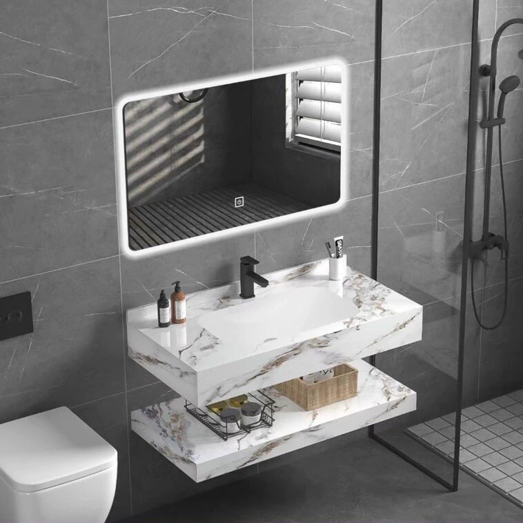 Bàn đá Lavabo tràn viền K04