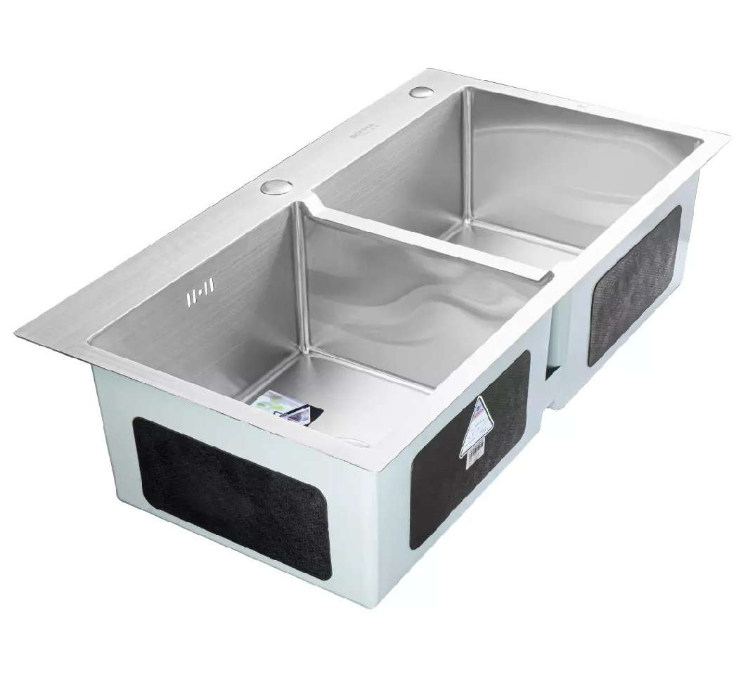 Chậu rửa bát 2 hố cân 8245