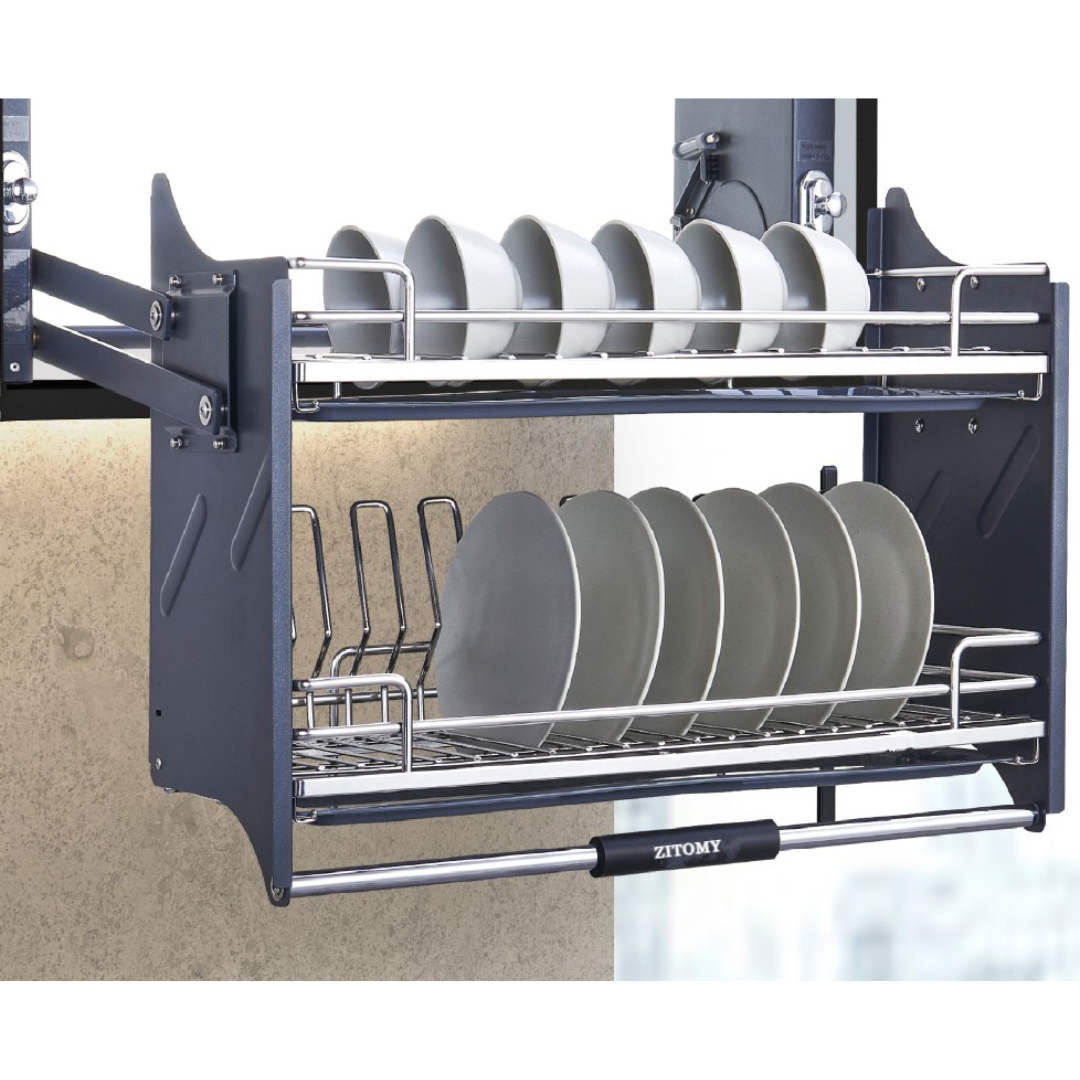 Giá bát đĩa nâng hạ nan Oval Zitomy