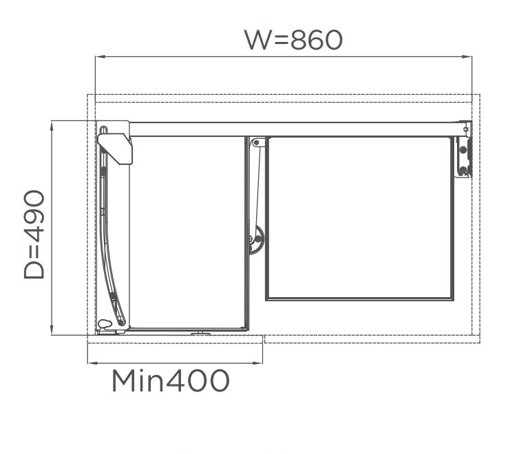 Kệ góc xoay liên hoàn HiGold Diamond 2.0