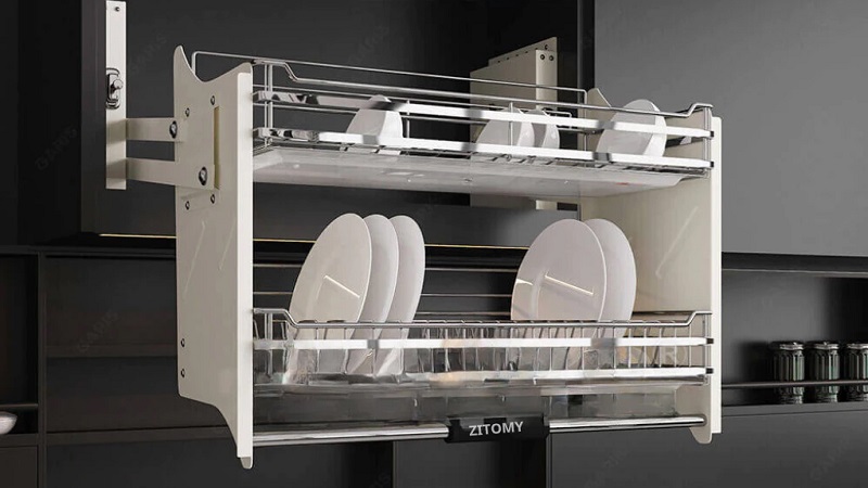 Giá bát đĩa nâng hạ Zitomy