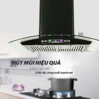 Máy hút mùi kính cong DL01