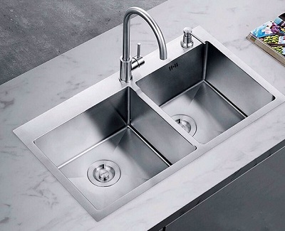 Chậu rửa bát 2 hố cân 8245