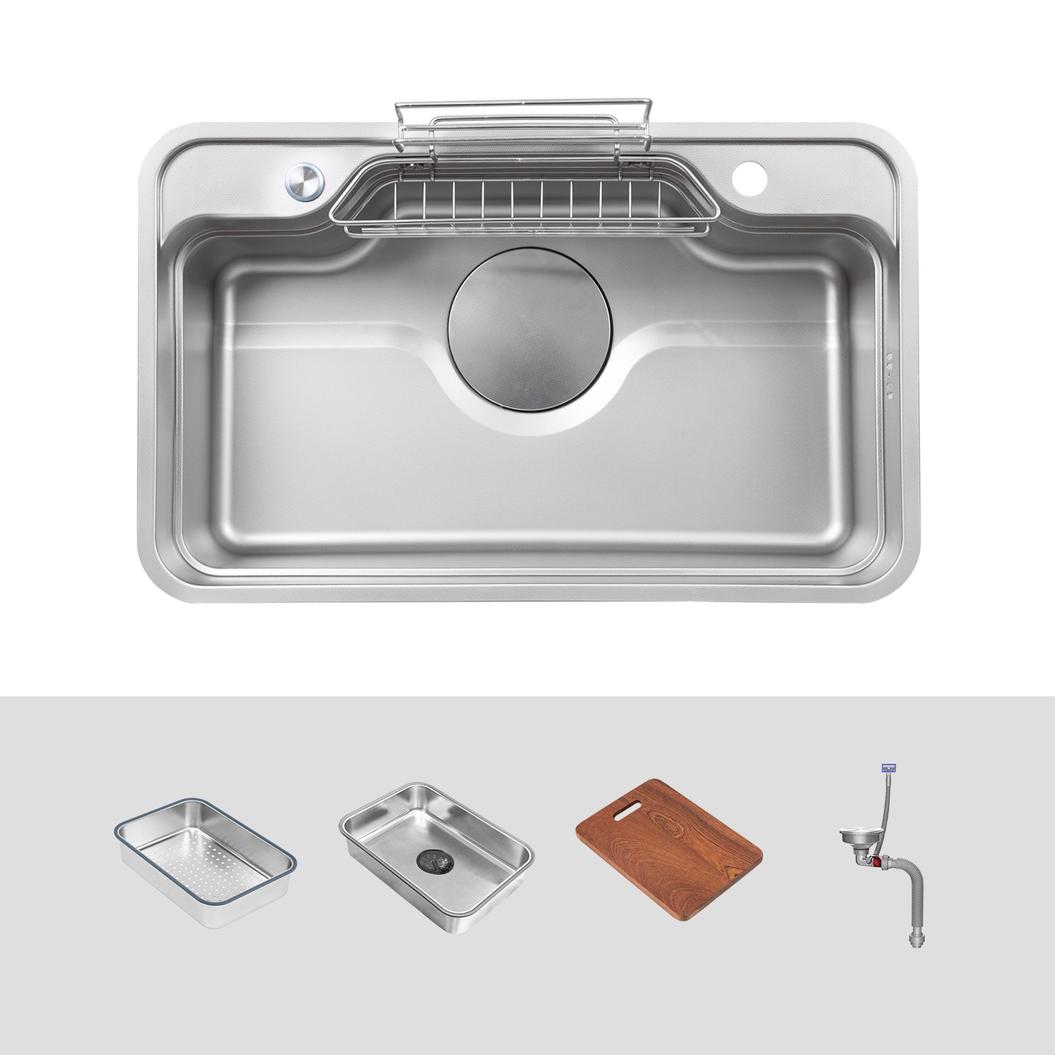 Chậu rửa bát bán nguyệt 7848