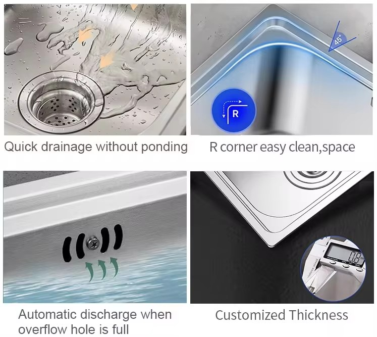 Chậu rửa bát 1 hố âm bàn Kazonax 7843