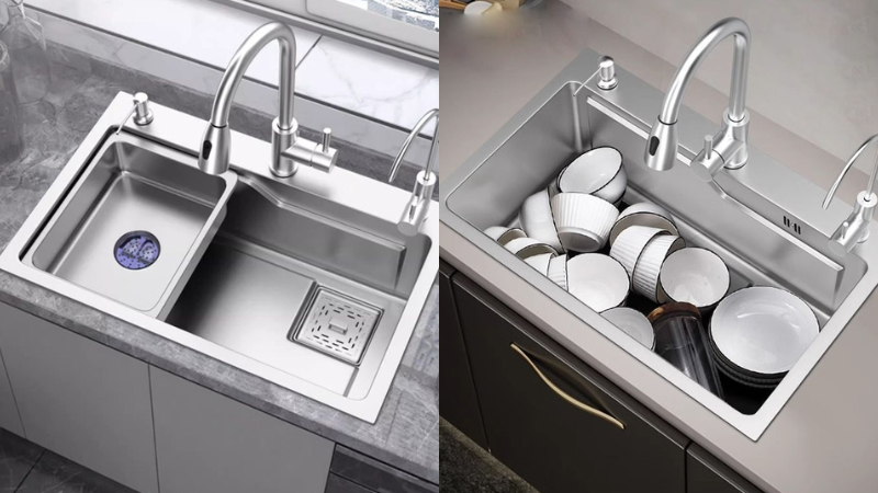 Chậu rửa bát 1 hố Kazonax 6846