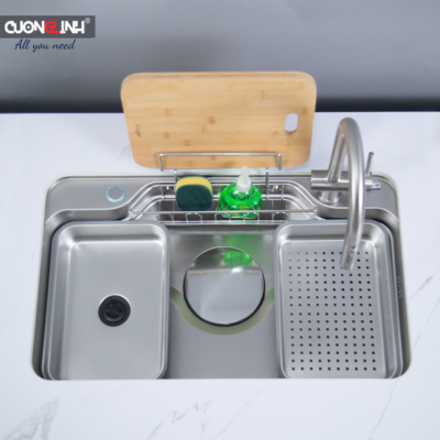 Chậu rửa bát bán nguyệt 7848