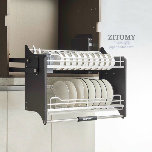 Giá bát đĩa nâng hạ nan Oval Zitomy